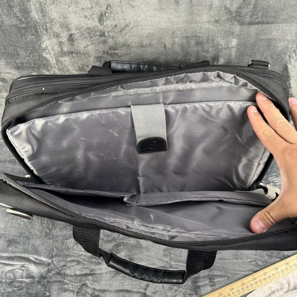Samsonite Laptop Case Black Soft Shoulder Bag Briefcase 936955 16 in
